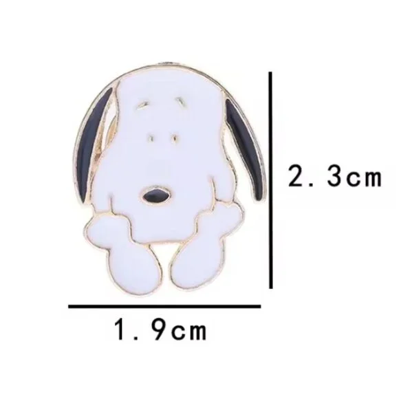 Snoopy 7 Piece Enamel Pin Set Cute Peanuts Cartoon Collectibles - Picture 5 of 8